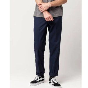 DICKIES 850 SLIM TAPER FLEX NAVY MENS PANTS